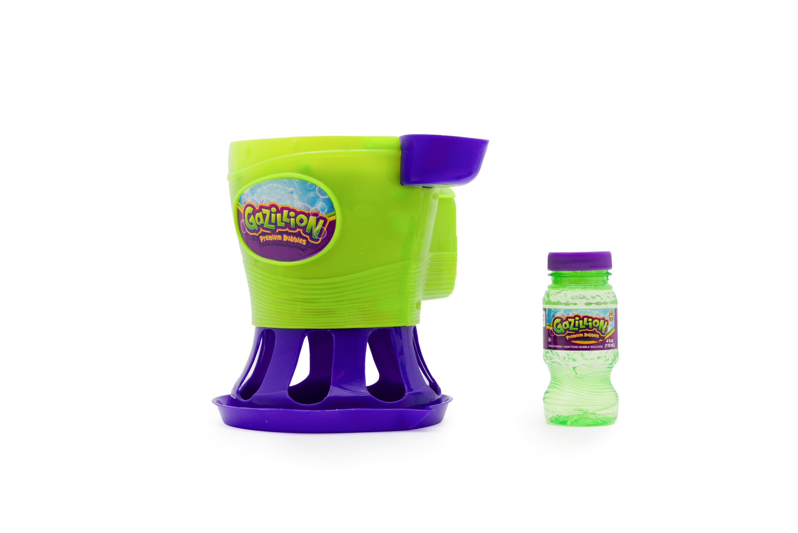 Gazillion Tornado Bubble Machine – Blows 4,500 Bubbles Per Minute Straight Up, No Pump Needed, Includes Non-Toxic Solution, Ages 3+