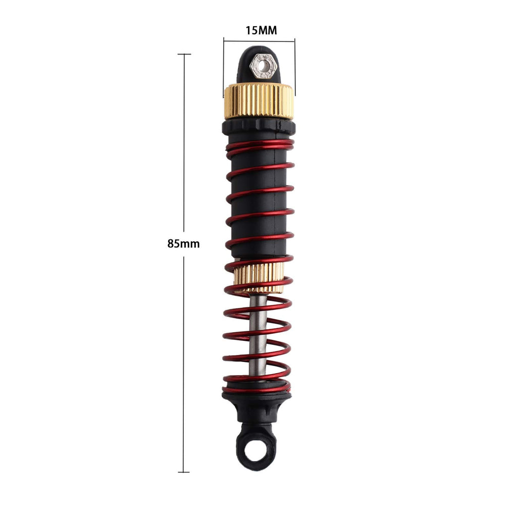 GDOOL 2-Pack Aluminum Alloy Shock Absorbers for 1:10 RC Cars 9125 9155 9156 S920 S921