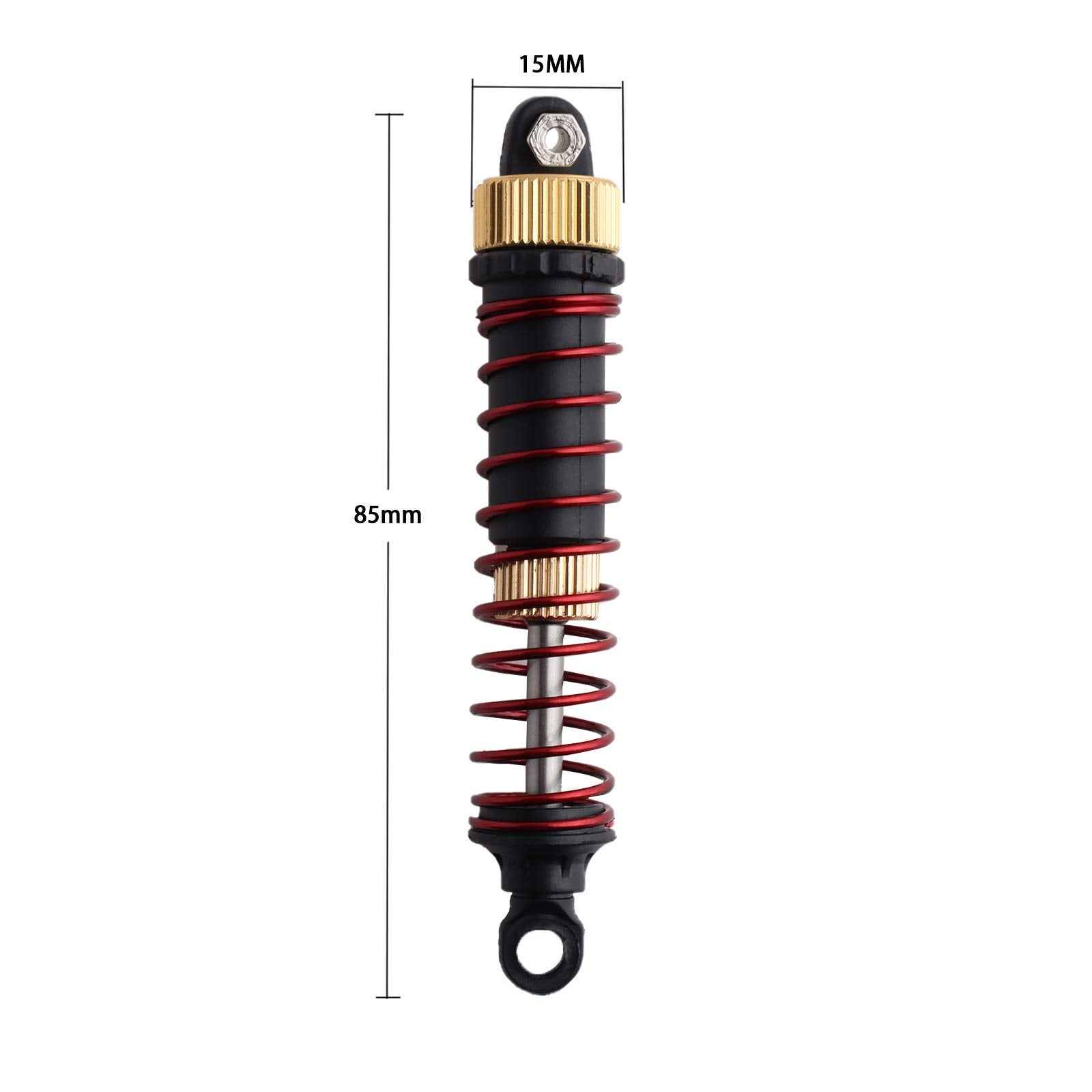 GDOOL 2-Pack Aluminum Alloy Shock Absorbers for 1:10 RC Cars 9125 9155 9156 S920 S921