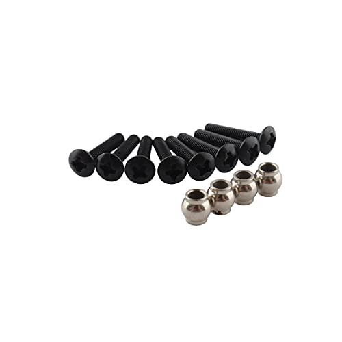 GDOOL 4-Pack 108mm Adjustable Alloy RC Shock Absorbers for 1/10 HSP Redcat Volcano EXP/Pro S30 (Black)
