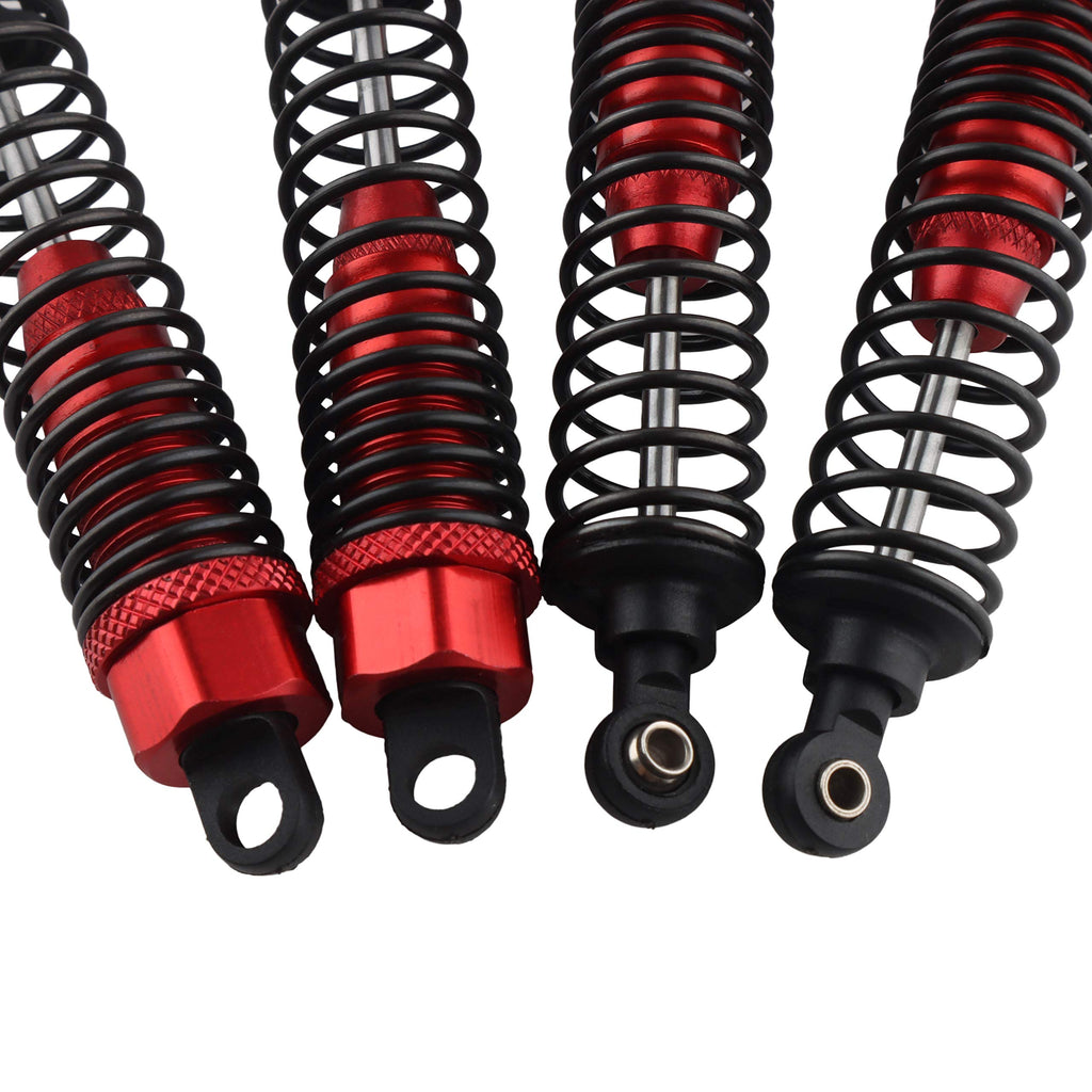 GDOOL 4-Pack Adjustable RC Shock Absorbers 108mm Aluminum Alloy for 1/10 HSP Volcano Trucks