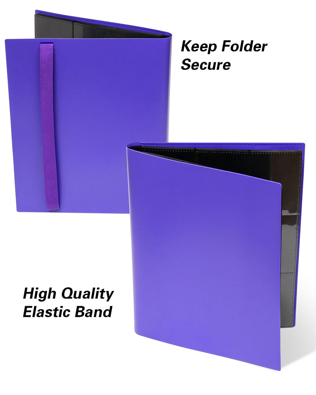 GEAoffice 9-Pocket Trading Card Binder – Holds 360 Cards, Side-Loading, PVC-Free, Purple
