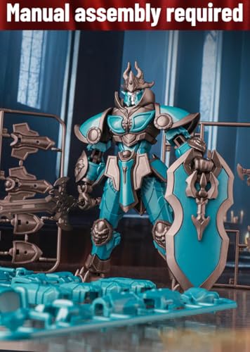 Gearblox Lich Glacier Armor Knight Action Figure – 5.1-Inch Articulated Medieval Warrior with Interchangeable Gear (Assembly Required)