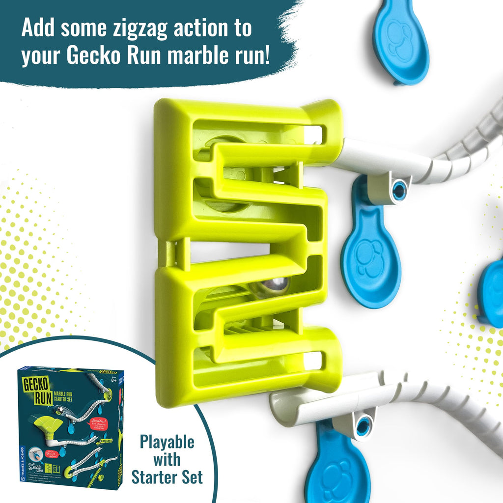 Gecko Run Snake Expansion Pack – Over a Dozen Pieces for Vertical Marble Runs