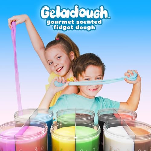 Geladough Mint & Chocolate Scented Butter Cloud Dough – Non-Sticky Sensory Putty with Mix-Ins (180g)