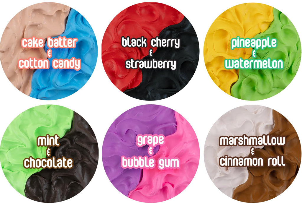 Geladough Mint & Chocolate Scented Butter Cloud Dough – Non-Sticky Sensory Putty with Mix-Ins (180g)