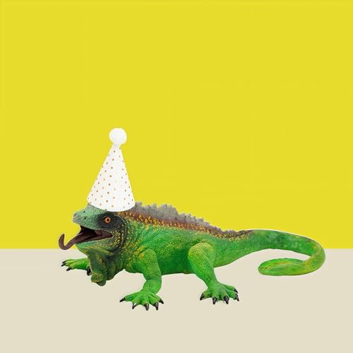 Gemini&Genius 11" Realistic Bearded Dragon Figurine – Hand-Painted Lizard Toy for Collectors, Pranks, and Display