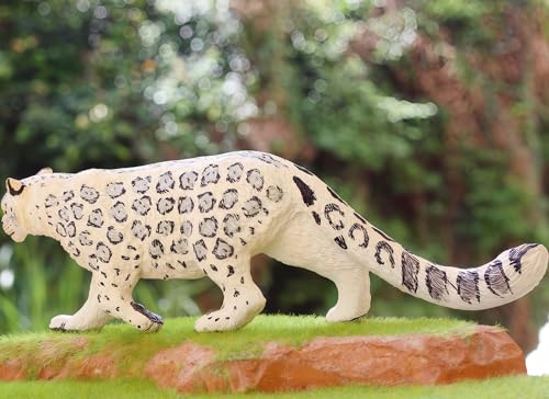 Gemini&Genius Leopard Figurine: Hand-Painted Animal Toy, Cake Topper, and Room Decor for Kids