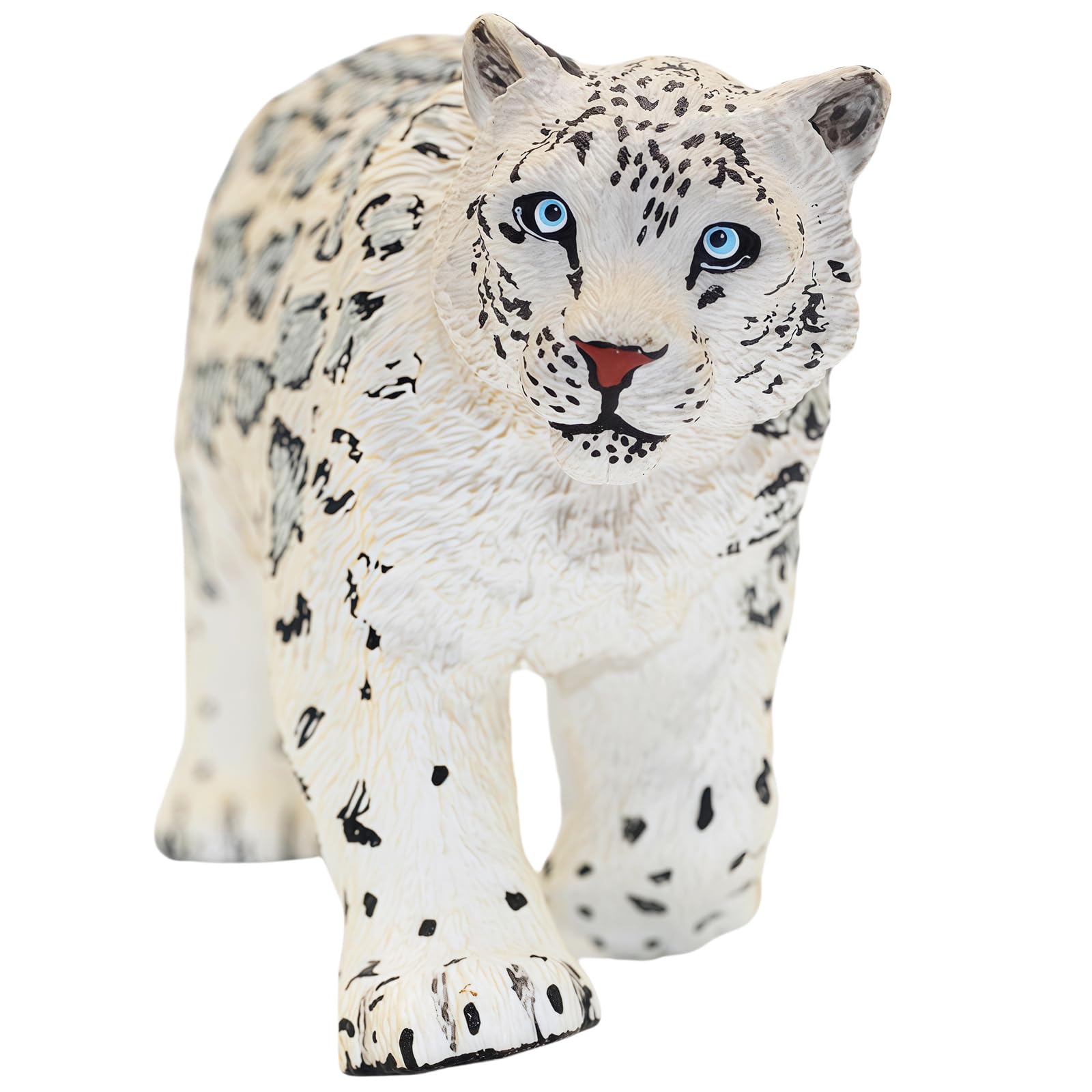 Gemini&Genius Leopard Figurine: Hand-Painted Animal Toy, Cake Topper, and Room Decor for Kids