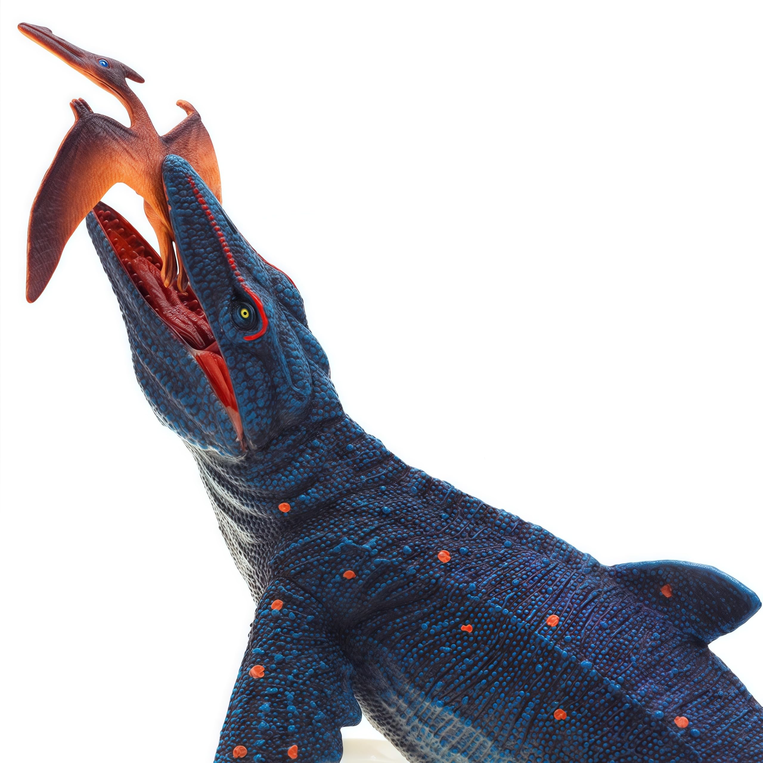 Gemini&Genius Realistic Mosasaurus & Pterosaur Dinosaur Toys, Hand-Painted with Moving Jaw, Safe ABS Plastic, Educational Playset for Kids