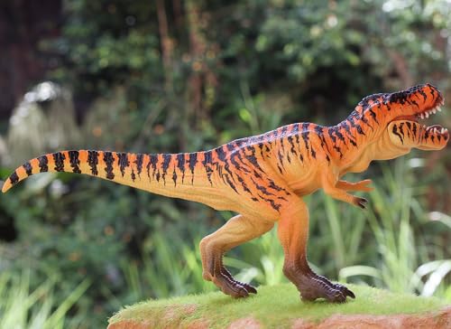 Gemini&Genius Realistic T-Rex Dinosaur Toy – Hand-Painted Movable Jaw Figurine for Kids