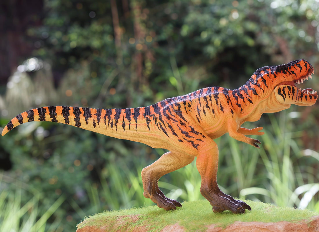 Gemini&Genius Realistic T-Rex Dinosaur Toy – Hand-Painted Movable Jaw Figurine for Kids