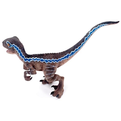Gemini&Genius Velociraptor Action Figure with Movable Jaw and Hands – Dinosaur Toy for Kids, Cake Topper, Collectible