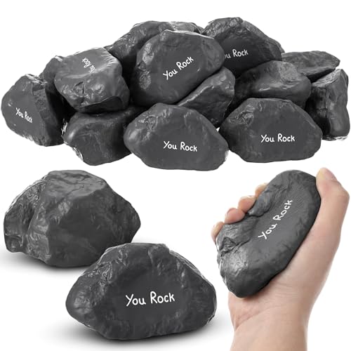 Gemscream 5-Pack 'You Rock' Foam Stress Balls – Funny Motivational Stones for Employee Appreciation Gifts