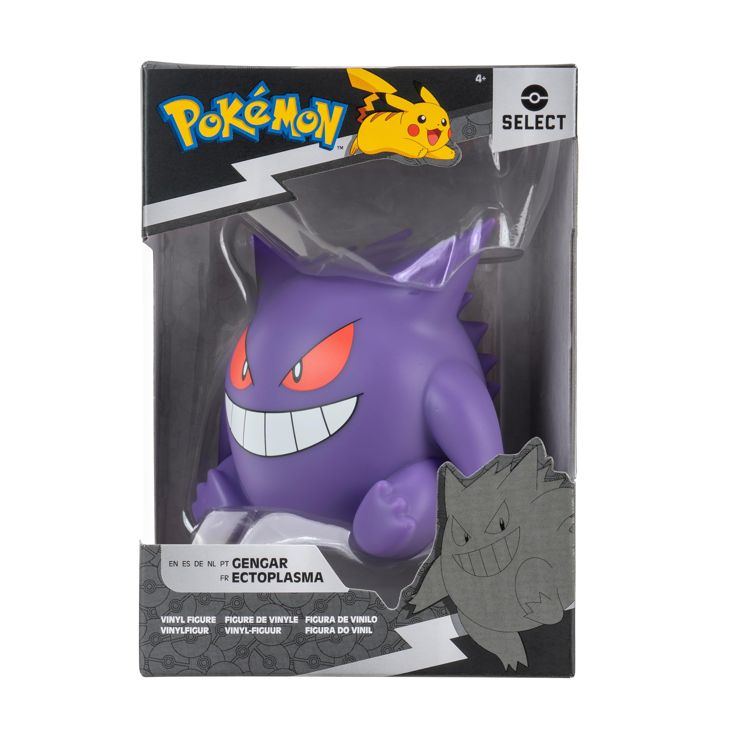 Gengar 4-Inch Premium Vinyl Figure – Official Jazwares Pokémon Collectible