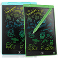Genialba LCD Writing Tablet 2-Pack: 12-Inch Colorful Doodle Board for Kids Ages 3-8 (Blue & Green)
