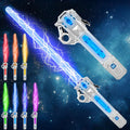 Genqiang Light Up Sword Toy - Retractable Blade, 7 Colors, Sound Effects, USB-C Charging