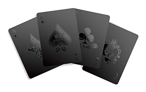 Gent Supply Co. Day of the Dead Black Waterproof Plastic Playing Cards – 54-Card Deck