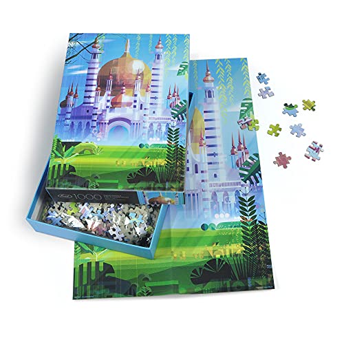 Genuine Fred Temple by James Gilleard – 1000 Piece Eco-Friendly Jigsaw Puzzle