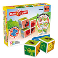 Geomag Magicube Insect 4-Piece Set: Magnetic Building Blocks for Toddlers 1-3