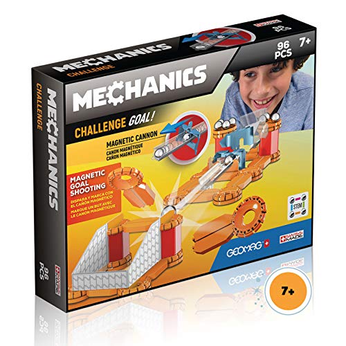 Geomag Mechanics Goal Challenge Magnetic Building Game – 96 Piece STEM Toy for Kids Age 7+