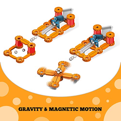Geomag Mechanics Goal Challenge Magnetic Building Game – 96 Piece STEM Toy for Kids Age 7+