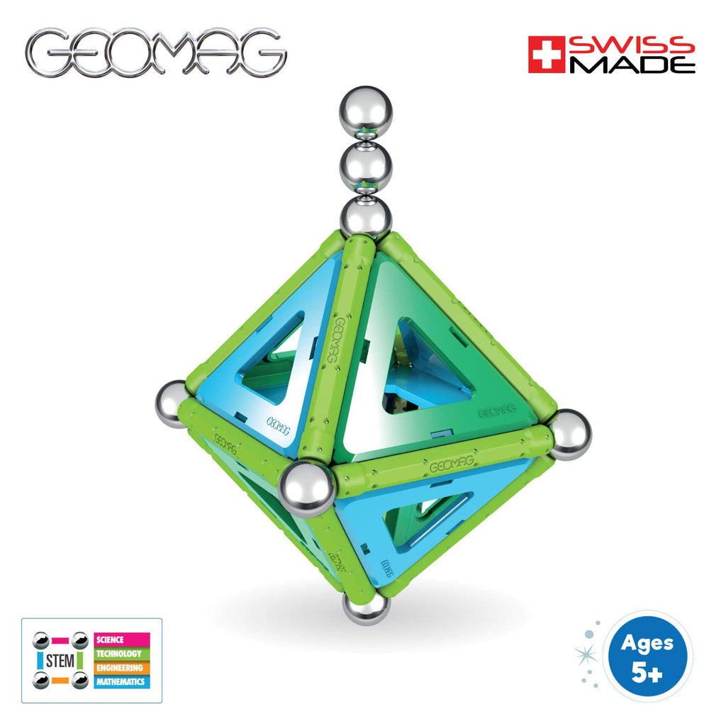 Geomag PANELS 32-Piece Magnetic Building Set – Swiss-Made STEM Toy for Kids Ages 5+