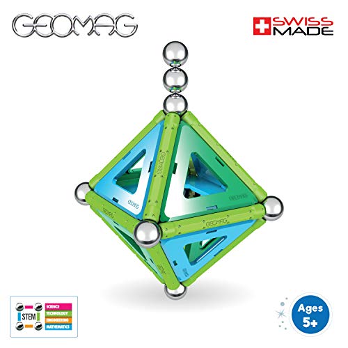 Geomag PANELS 32-Piece Magnetic Building Set – Swiss-Made STEM Toy for Kids Ages 5+