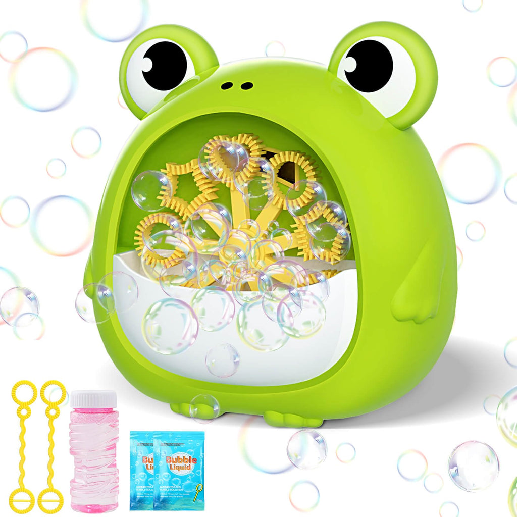 Getatoy Frog Bubble Machine – Outdoor Bubble Blower for Kids Ages 3-8