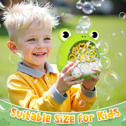 Getatoy Frog Bubble Machine – Outdoor Bubble Blower for Kids Ages 3-8