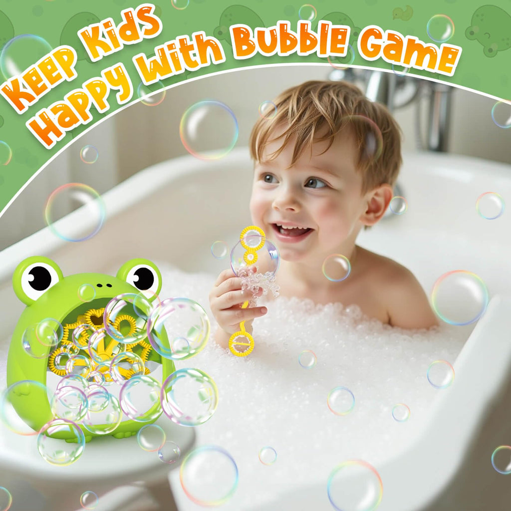 Getatoy Frog Bubble Machine – Outdoor Bubble Blower for Kids Ages 3-8