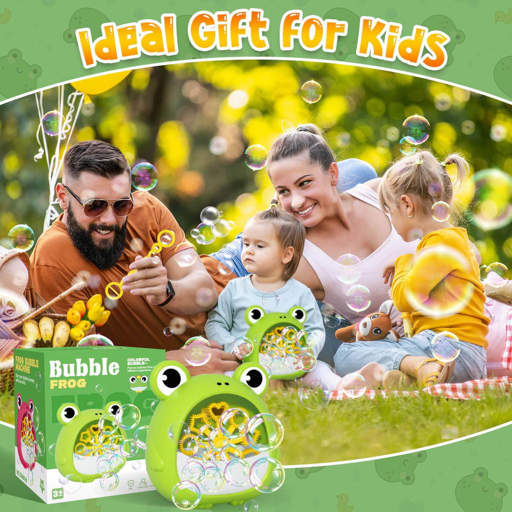 Getatoy Frog Bubble Machine – Outdoor Bubble Blower for Kids Ages 3-8
