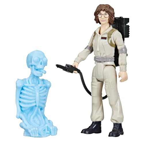 Ghostbusters Fright Features Phoebe Spengler Action Figure with Stretchy Bonesy Ghost and Proton Pack
