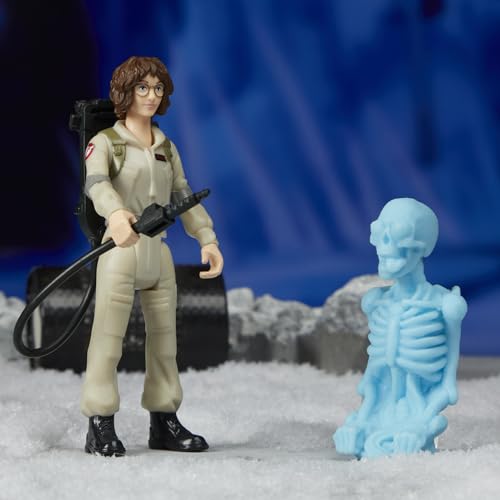 Ghostbusters Fright Features Phoebe Spengler Action Figure with Stretchy Bonesy Ghost and Proton Pack