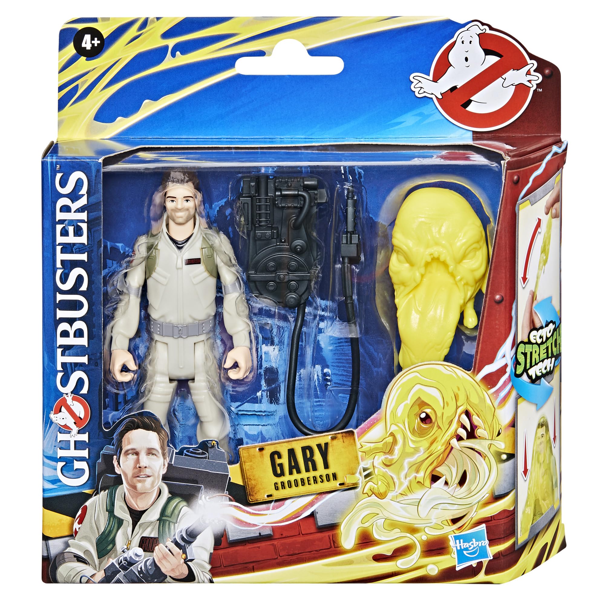 Ghostbusters Gary Grooberson Action Figure with Stretchy Pukey Ghost and Proton Pack Accessory