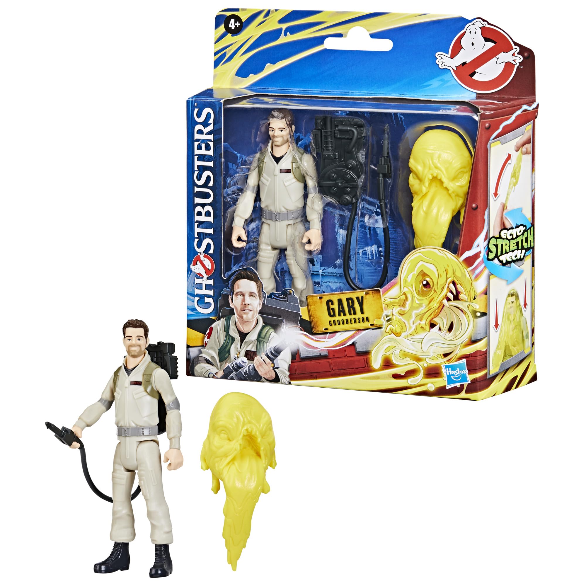 Ghostbusters Gary Grooberson Action Figure with Stretchy Pukey Ghost and Proton Pack Accessory