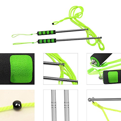 Giant Stainless Steel Bubble Wand for Kids & Adults – Telescopic with 6 Lengths, Sponge Handles, and Storage Bag