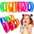 GIFTINBOX 6-Pack LED Light Up Bracelets with 3 Flash Modes for Night Events