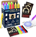 GIFTINBOX Invisible Ink Pens with UV Light – 12 Pack Spy Pens & Notebooks for Kids Secret Messages & Party Favors
