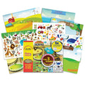 Giggles and Pebbles Magic Sticker Pad Book – Reusable, Washable, 170+ Stickers for Kids Ages 3+