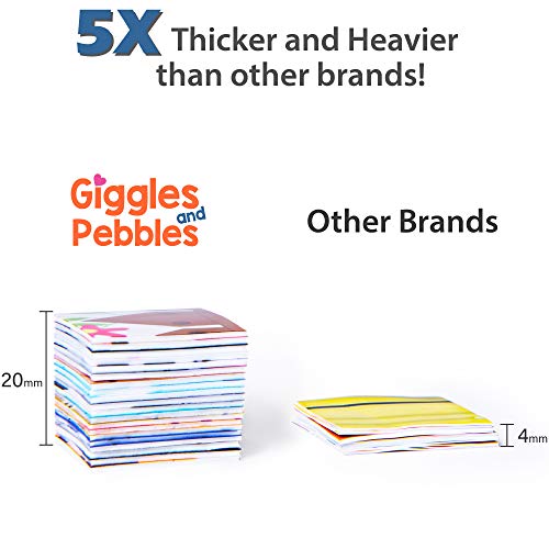 Giggles and Pebbles Magic Sticker Pad Book – Reusable, Washable, 170+ Stickers for Kids Ages 3+