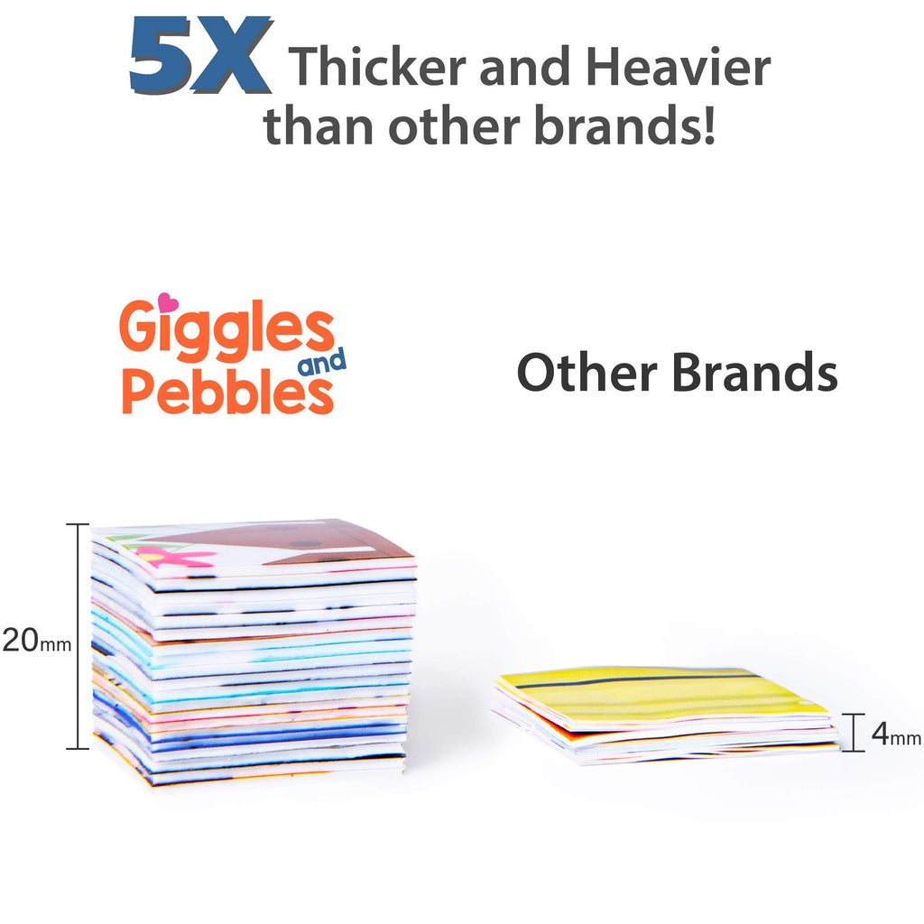 Giggles and Pebbles Magic Sticker Pad Book – Reusable, Washable, 170+ Stickers for Kids Ages 3+
