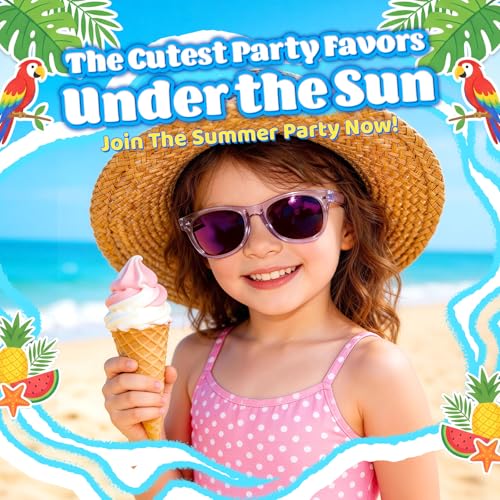 GINMIC Kids Sunglasses Party Favors, 16 Pack with UV400 Protection
