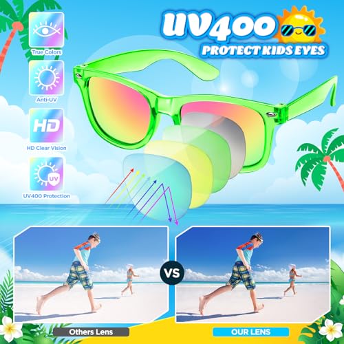 GINMIC Kids Sunglasses Party Favors, 16 Pack with UV400 Protection
