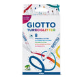 Giotto Glitter Markers Set of 8 - Sparkly Felt Tip Pens for Crafting and Decorating