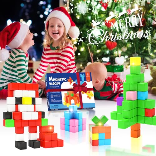 Girigi 40-Piece Magnetic Building Blocks for Toddlers – STEM Sensory Toy for Ages 3-8