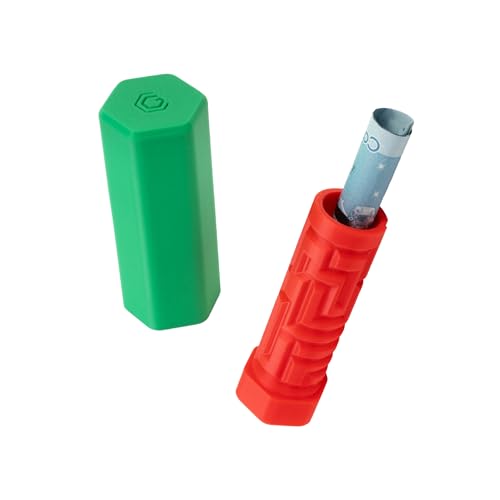 Glistco Money Maze Gift Box – Reusable Labyrinth Puzzle Cash Holder for Birthdays & Holidays (Red & Green)