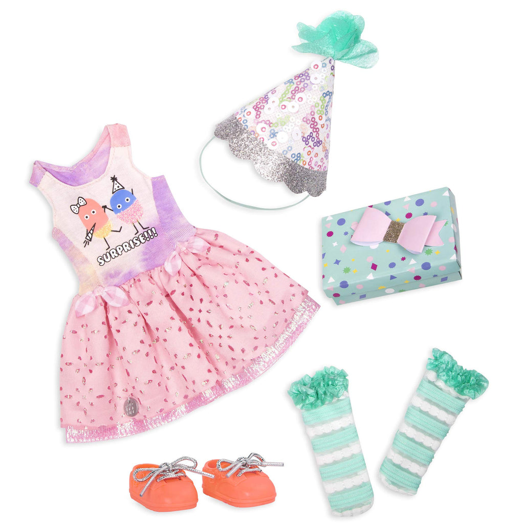Glitter Girls What A Surprise! Deluxe Birthday Party Doll Outfit for 14-Inch Dolls