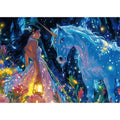 Glitter Unicorn Forest Girl 500 Piece Jigsaw Puzzle for Adults - with Poster & Letters on Back