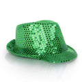 Glittering Sequin Fedora for St. Patrick's Day – Unisex Party Hat by Windy City Novelties